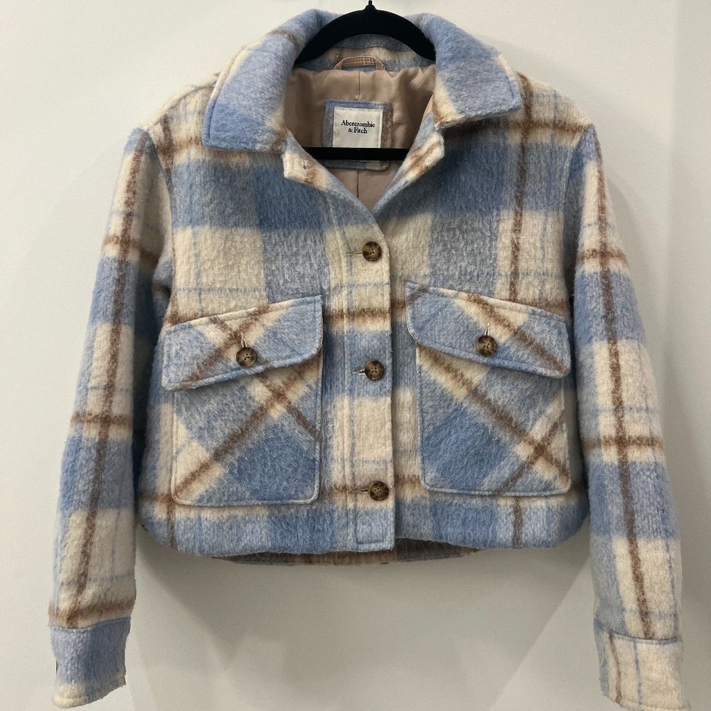Abercrombie WMN's Blue Plaid Jacket Size XS